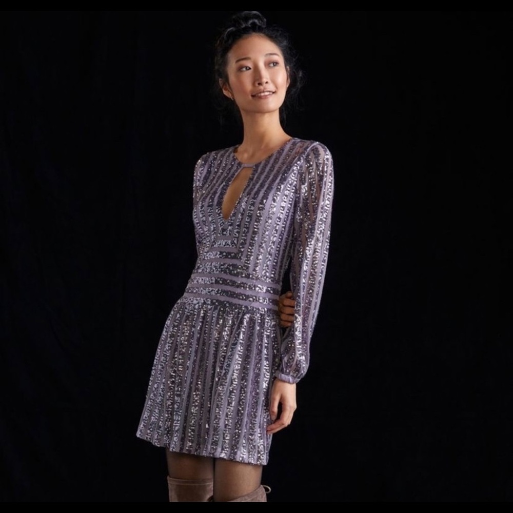 Anthropologie sequin dress
